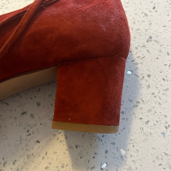 Sezanne Valentina Red Leather Heels/Pumps - Picture 7 of 11